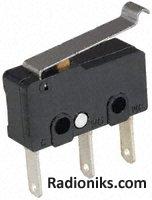 Switch,sim roller,SPDT,QC term,5A