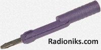 Adapter, safetytest, 4mm, violet (1 Pack of 10)