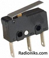 Switch,hinge lever,SPDT,PCB term,5A