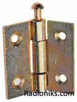 Steel hinge w/removable pin,40x40x2mm (1 Pack of 6)