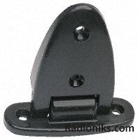 Black plastic stay put hinge,61.5x60mm (1 Pack of 6)