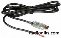 USB to RS232 converter cable, 5m, 0v out