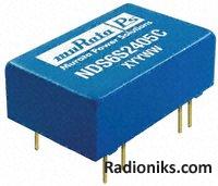 DC/DC converter,18-36Vin,+/-5Vo 0.6A 6W