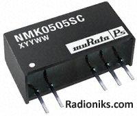 DC/DC converter,5Vin,+/-12Vout 83mA 2W