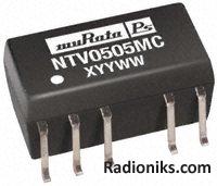 DC/DC converter,12Vin,+/-5Vout 100mA 1W