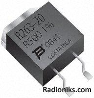 TO263 Power Resistor, 1%, 20W, 1R