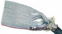 Round flat cable 10-way screened 30,4m