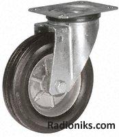 Steel hub swivel castor,160mm 180kg