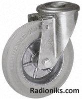 Swivel castor unbraked,80mm 70kg