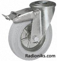 Swivel castor braked,100mm 90kg