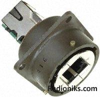 Squ flange rcp,IP68 metal gland,RJ45 fem