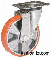 Swivel castor unbraked,125mm 170kg