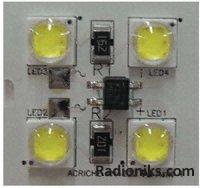 ACRICHE 4W SQ. MOD. 110V,Wm White,200lm