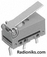 Switch,hinge lever,0.39N, Au-con,PCB tm