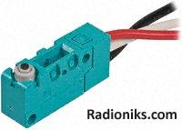 Switch,pin plunger,2.94N,wire tm,slv