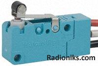 Switch,short roller lever,1.08N,wire tm