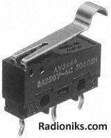 Switch,sim roller lever,0.34N,PCB tm,