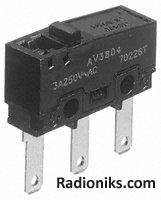 Switch,pin plunger,0.49N,QC tm,AgNi