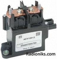 Power relay,screw terms, SPNO,120A 12Vdc