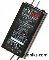 LED Driver 10W DC 350mA Potted, Leads