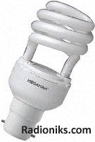 CFL lamp spiral type 10000hrs 11W BC