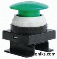 Mushroom Push button, green, VZM400/500