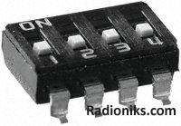 DIP,switch,SMD,2 pole,25mA / 24Vdc