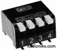 DIP,switch,SMD,right angle,4 pole