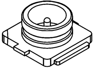 Micro Coaxial Receptacle, Vertical