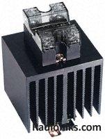 SSR w/ Heatsink DIN 2 phase 280Vac/45A