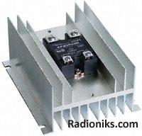 SSR w/ Heatsink DIN Mount 280Vac/65A