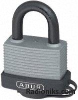 Silver non-spark aluminium padlock