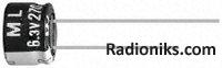 Capacitor Al 105deg 100uF 10V 6.3x5