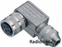 Cable connector angled (f) 3 way IP67