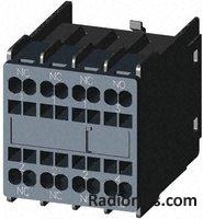 Auxillary contact,spring terminal,1NO3NC