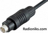 Cable connector (m) 4 way IP67