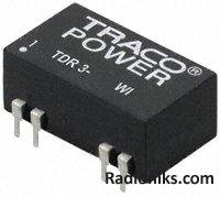 DC/DC converter,4.5-18Vin,15Vo 200mA,3W