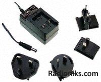 Power Supply,Plug Top,12V,1.5A,18W