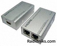 HDMI EXTENDER OVER TWIN CAT5E/6 100-120M