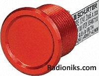 Piezo push button switch,red,pin,24Vdc