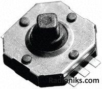 Miniature tact switch,SMD,12Vdc,50mA