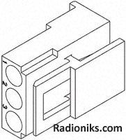 Housing, FH, Lock 2 way, Mate-n-Lok, Rec