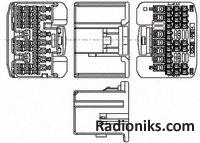 Plug Housing, 35 way, Rec, 025, 040