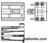 Housing, 2 row, 16 way, Rec, DLI