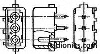 Header, pcb, 2 way, Pin, Mate-n-lok