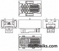 Housing, 3 way, Quadlock, Tab