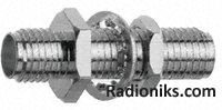 SMA bulkhead adapter (F-F) 50 Ohm