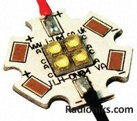 4 LED Oslon Star White 3000K 304lm wired