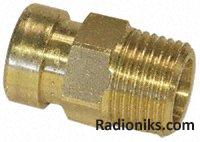 Push fit copper 15x1/2" Male Coupling (1 Pack of 2)