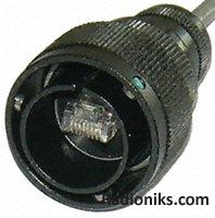 Plug,Circular RJ45 Male with Backshell